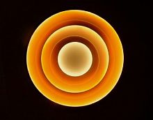 Светильник светодиодный (Люстра) Мелодия Света Круги Оранжевая подсветка 8119/500-130W OR  картинка 